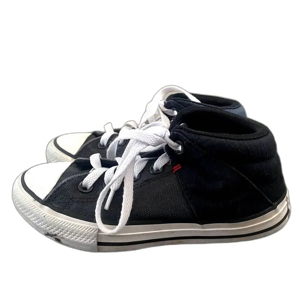 Converse Chuck Taylor All Star Axel Mid Top‎ Sneakers Black Grunge Youth Size 13